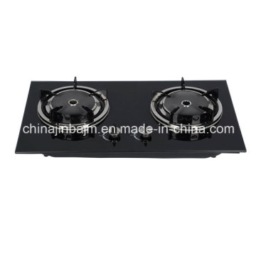 2 brûleurs Infrarouge en verre tempéré encastré Hob / Gas Hob